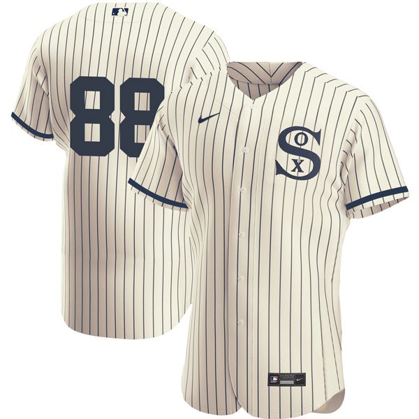 Men Chicago White Sox #88 No Name Cream stripe Dream version Elite Nike 2021 MLB Jersey->chicago white sox->MLB Jersey